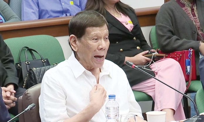 “My mandate as President of the Republic was to protect the country and the Filipino people. Do not question my policies because I offer no apologies, no excuses. I did what I had to do,” says former President Rodrigo Duterte.