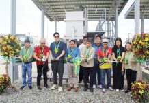 (From left to right) General Manager (GM) Manolito Mendoza (Talisay WD, PAWD), GM Tayo (MIWD), Mayor Vicente P. Jaen, Vicente Losbañes (EMB), Dr. Anthony V. Gedang, Engr. George Robero (Board Member), GM Lydio I. Ureta, Barangay Captain Hon. Juan Penetrante, Engr. Faye Abbie Mendoza (DOH), and Metro Kalibo WD chairman Gabrielie Quimpo come together to celebrate the unveiling of Western Visayas' first fully mechanized wastewater treatment facility, a landmark achievement in environmental stewardship and community health.