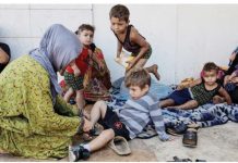 Israeli air strikes may have displaced million Lebanese Displaced families with children camp on the streets of Beirut, Lebanon. Many families from southern Lebanon are now living on the streets of Beirut after fleeing Israeli air strikes. REUTERS