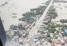 MSMEs in 7 provinces, 26 municipalities may apply for recovery loan An aerial view shows severe flooding along the Maharlika Highway in Milaor and San Fernando towns in Camarines Sur on Oct. 25, 2025. The Department of Trade and Industry on Monday, Oct. 28, said businesses affected by the calamity may avail of the agency’s low interest loan program for quick recovery. PHOTO COURTESY OF OCD-5