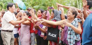 President Ferdinand R. Marcos Jr. on Saturday visited the victims of Severe Tropical Storm Kristine in Bula, Camarines Sur, to personally check on their condition and provide cash assistance to the needy.