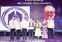 PCCI Iloilo achieves back-to-back wins at 50th Philippine Business Conference The Philippine Chamber of Commerce and Industry (PCCI) Iloilo bagged the Best Tourism Advocacy Award and Most Outstanding Chamber during the 50th Philippine Business Conference (PBC). PCCI Iloilo President Engr. Fulbert C. Woo (fourth from left) and PCCI-Visayas AVP Melanie Ng (fifth from left) accepted the awards. Also in photo are (from left) Dr. Alberto Fenix Jr., MOCA 2024 chairman; Raymund Jude Aguilar, 50th PBC & E chairman; Frederick Go, Special Assistant to the President for Investment and Economic Affairs; Consul Enunina Mangio, PCCI president; and George Barcelon, 50th PBC Awards Committee chairman.