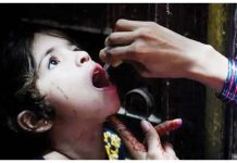 Cases of crippling polio, still endemic in Pakistan, surge A health worker administers polio vaccine drops to a young girl during a polio vaccination campaign in Karachi, Pakistan. Pakistani officials are preparing to launch a nationwide vaccination campaign for children under five. GETTY IMAGES