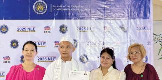 Senate aspirant Eric Negapatan was accompanied by his relatives when he filed his certificate of candidacy for the 2025 midterm elections. PHOTO COURTESY OF DZRH