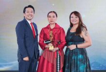 Tourism Promotions Board Chief Operating Officer Marga Nograles holds the Best National Tourism Organization trophy at the 33rd Annual TTG Travel Awards 2024, held at Centara Grand & Bangkok Convention Center in Bangkok, Thailand on Sept. 26, 2024. DOT PHOTO