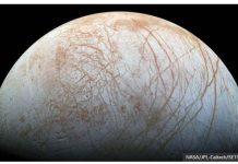 US spacecraft blasts off to hunt alien life on a distant moon The strange surface of Europa – one of Jupiter’s icy moons – captured by Galileo spacecraft in the 1990s. GETTY IMAGES