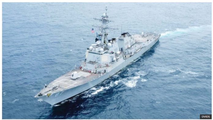 Yemen_1_resized A US military ship is seen in the Red Sea. DVIDS
