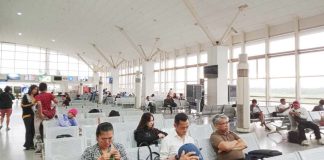 Several Iloilo Airport flights were cancelled due to Tropical Storm Kristine as of 12 noon on Thursday, October 24. IME SORNITO/PN