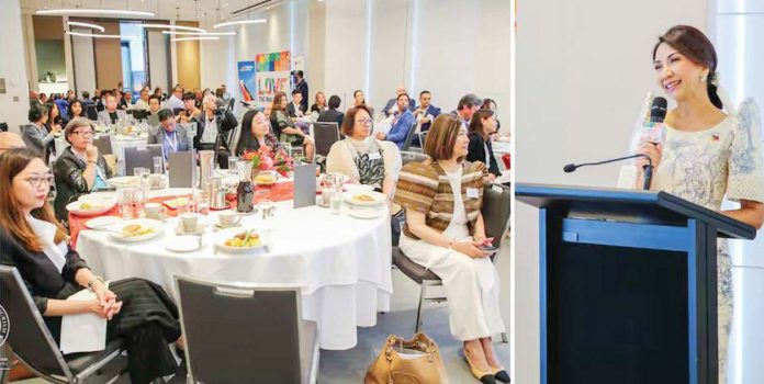 australian-tourists-1 Tourist Secretary Christina Frasco (right photo) called on Filipino community leaders and the Australia Philippines Business Council to unite in promoting Philippine tourism among Australians on the sidelines of the 24th World Travel & Tourism Council Global Summit in Perth on October 9, 2024. DOT PHILIPPINES/FACEBOOK PHOTO