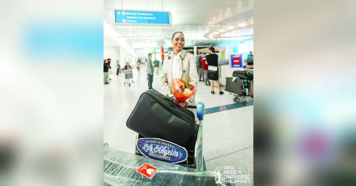 chelsea 1_superimposed Chelsea Manalo landed in style in the City of Angels where she will be staying for a few days before heading off to the 73rd Miss Universe competition in Mexico. MISS UNIVERSE PHILIPPINES/FACEBOOK PHOTO