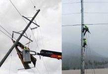 Over 970K customers affected by outages amid ‘Kristine’ onslaught Linemen of the National Grid Corporation of the Philippines repair damaged transmission lines in Albay and Sorsogon which were badly hit by Tropical Storm Kristine. NGCP/FACEBOOK PHOTO