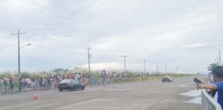 The Bacolod City Police Office encouraged the public to report any illegal drag racing incident to the authorities to help maintain road safety. Photo shows a drag racing event during the MassKarara Festival in October 2022. PNA/SCREENSHOT FROM VIDEO COURTESY OF JOHN DALE SALAZAR