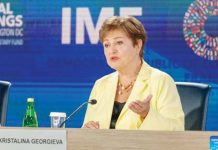 Global economy at risk of getting stuck on low-growth, high-debt path Managing Director of the International Monetary Fund (IMF) Kristalina Georgieva speaks at a press conference in Washington on Oct. 24, 2024. The IMF warned Thursday, October 24, that the global economy is in danger of getting stuck on a low-growth high-debt path, urging policymakers to act on debt and carry out pro-growth reforms. XINHUA PHOTO