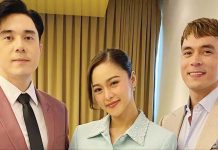 Jake Cuenca (right) with 'What's Wrong with Secretary Kim?' co-stars Paulo Avelino and Kim Chiu