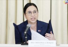 P2-B MSME recovery loan ready for ‘Kristine’-hit biz Department of Trade and Industry Acting Secretary Ma. Cristina Roque briefs members of the media at the Malacañan Palace on the DTI's efforts to help micro, small, and medium enterprises recover from the onslaught of Severe Tropical Storm Kristine. SCREENSHOT FROM RTVM
