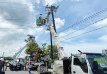 Negros Electric and Power Corporation (Negros Power) extends 2-megawatt power supply to Northern Negros Electric Cooperative (NONECO) after the latter’s 15 megavolt amperes malfunctioned and affected its Victorias Substation. Photo shows the tie-up point between Negros Power and NONECO in Hacienda Tinihaban, Barangay San Jose, E.B. Magalona, Negros Occidental. NEGROS ELECTRIC AND POWER CORPORATION PHOTO