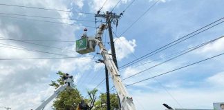 Negros Electric and Power Corporation (Negros Power) extends 2-megawatt power supply to Northern Negros Electric Cooperative (NONECO) after the latter’s 15 megavolt amperes malfunctioned and affected its Victorias Substation. Photo shows the tie-up point between Negros Power and NONECO in Hacienda Tinihaban, Barangay San Jose, E.B. Magalona, Negros Occidental. NEGROS ELECTRIC AND POWER CORPORATION PHOTO