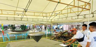 “Peryahan” operating inside the Bacolod City Public Plaza has no permit, according to the City Legal Office. MAE SINGUAY/PN