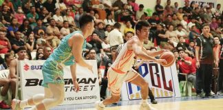 Robin Roño was instrumental in Quezon Huskers’ victory over the Negros Muscovados in the MPBL playoffs. MPBL PHOTO