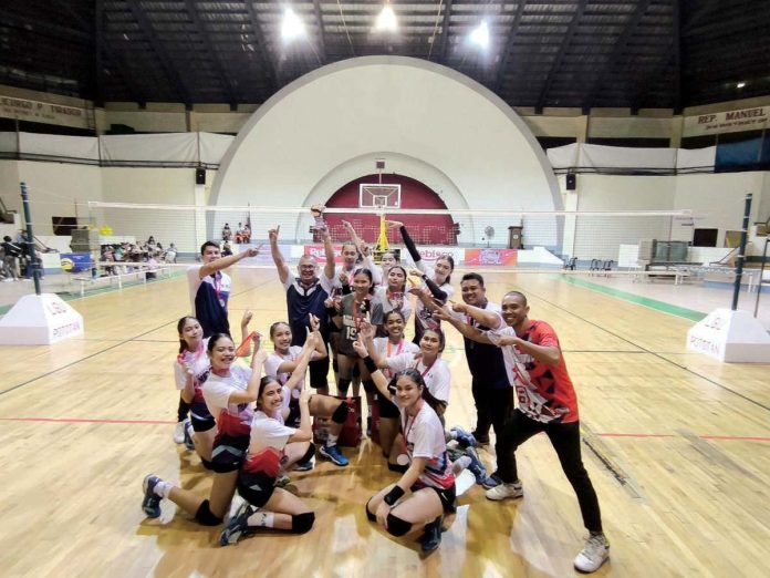 sports_Bacolod_resized Members of Bacolod Tay Tung High School Thunderbolts celebrate their 2024 Rebisco 18-and-under Volleyball League Western Visayas Qualifiers crown. PHOTO COURTESY OF JOSE MONTALBO