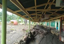 The Bilibinwang Elementary School in the town of Agoncillo, Batangas was partially buried in mud and debris as a result of flood brought by Kristine. Photo courtesy of Principal Gina Punzalan