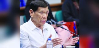 Former President Rodrigo Roa Duterte attended a Senate panel probe into his administration’s war on drugs on October 28, 2024. Photo from Senate Public Relations and Information Bureau