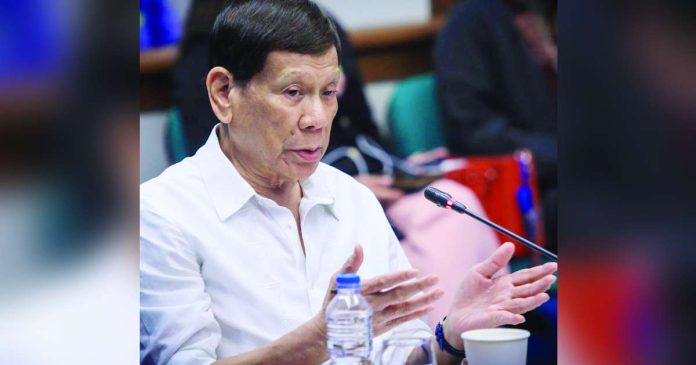 Duterte snubs 1_superimposed Former President Rodrigo Roa Duterte attended a Senate panel probe into his administration’s war on drugs on October 28, 2024. Photo from Senate Public Relations and Information Bureau