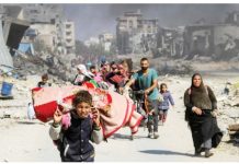 Israel accused of war crime ‘forced displacement’ in Gaza Displaced Palestinians make their way in Gaza City after fleeing northern Gaza amid an Israeli ground offensive. As many as 130,000 Palestinians have been displaced by an Israeli ground offensive in northern Gaza since October. REUTERS