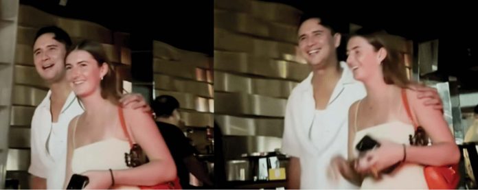 John John Estrada with an unknown woman in a bar. KEKWN QUIÑONEZ/FACEBOOK PHOTO