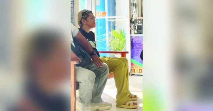 burglar_superimposed Police arrested in alias "Nathaniel", a resident of Jaro, Iloilo City, in Tibiao, Antique after he allegedly broke into the Philippine Science High School in Barangay Bitoon, Jaro and St. Anthony’s College in San Jose, Antique. SCREENSHOT FROM GISELLE VALDEZ’S VIDEO