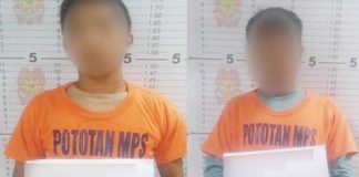 Drug suspects identified as aliases “Naldo”and “JR” yielded around P680,000 worth of suspected shabu in a buy-bust operation in Barangay Palaguia, Pototan, Iloilo on Saturday night, Nov. 16, 2024. IPPO PHOTO