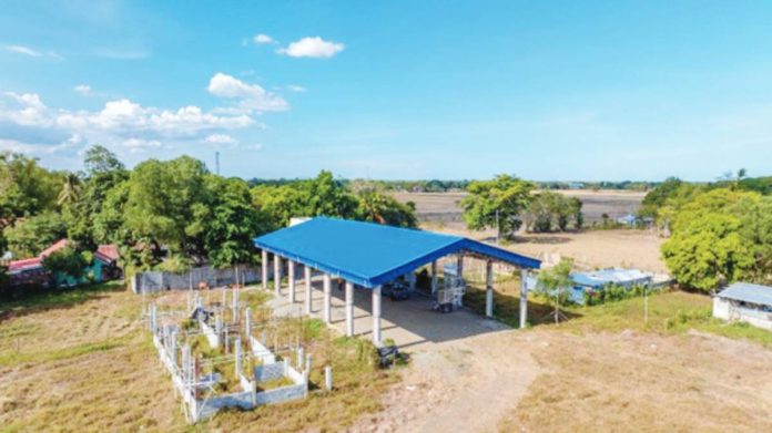 covered gym The covered gym built by Department of Public Works and Highways may also serve as a temporary evacuation center for the residents of Barangay 10, Sta. Barbara, Iloilo during calamities and disasters, especially. DPWH6 PHOTO