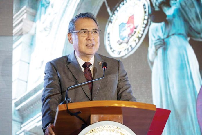 gerome-mental-health-1 Chief Justice Alexander G. Gesmundo stressed the importance of mental health for all court officers and employees, referring to them as the judiciary's “primary resources,” during the Supreme Court’s second “SC C.A.R.E.S.” regional summit held on Oct. 25, 2024 at Citadines Amigo Iloilo in Iloilo City. SUPREME COURT PHOTO