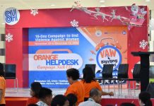 Orange help desk launched to kick off 18-day VAW campaign Photo courtesy of Bacolod PIO