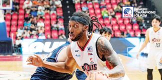 Akil Mitchell connected a go-ahead free throw in Meralco Bolts’ win over Busan KCC Egis. PHOTO COURTESY OF EASL