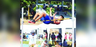 ILOILO Province’s Franklin Catera clears the bar in the boys under-18 high jump event of the Batang Pinoy National Championships. Photo courtesy of PCO