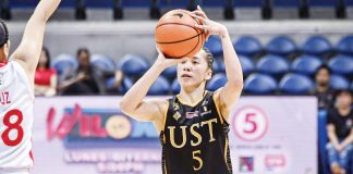 As the Growling Tigresses improved to a 10-2 record, Kent Jane Pastrana had a near triple-double of 18 points, eight assists, and seven rebounds. UAAP Photo