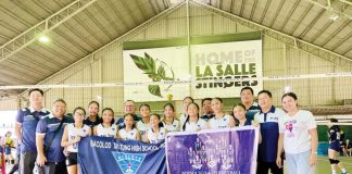 Members of Bacolod Tay Tung High School elementary girls volleyball team. PHOTO COURTESY OF JOSE MONTALBO