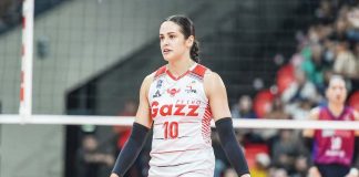 Filipina-American hitter Brooke Van Sickle finished with 34 points, including 28 attacks, to go with 14 excellent digs. PHOTO COURTESY OF PVL