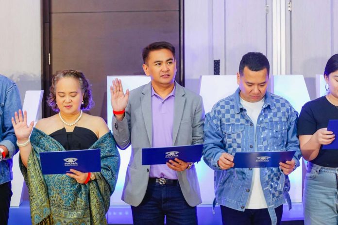 BPxPANA Mr. Jasper Vicencio (middle) took an oath as a representative of DigiPlus, TGXI, and GameMaster, as new advertisers for PANA.