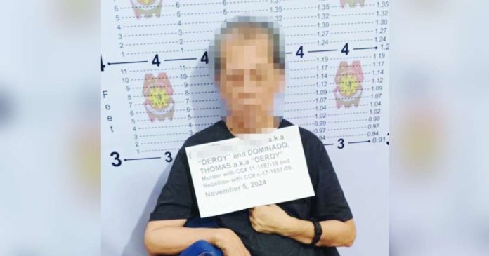 Alias "Pendong," a wanted leader of the communist terrorist group, was apprehended in Barangay San Jose, Arevalo, Iloilo City on Thursday, Dec. 5, 2024.