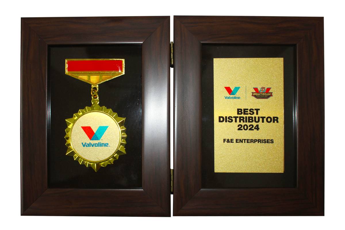 F&E ENTERPRISES CONFERRED WITH BEST DISTRIBUTOR AWARD FOR VALVOLINE ...
