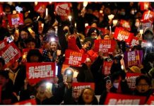 South Korean leader survives impeachment Protesters gather in Seoul to call for South Korean president Yoon Suk Yeol to resign. REUTERS