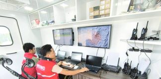 The Mobile Command Center (MCC) of the Department of Social Welfare and Development (DSWD) Region 6 is now ready to serve in La Castellana, Negros Occidental. The DSWD-6 ensures a smooth channeling of communication and other disaster-related information through the temporary deployment of MCC following the eruption of Kanlaon Volcano. DSWD-6 PHOTO