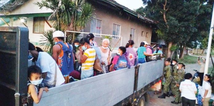 evacuees_pic_1_resized Residents of Barangay Cabagnaan, La Castellana, Negros Occidental were evacuated yesterday afternoon, Dec. 9, after Kanlaon Volcano erupted at 3:03 p.m. LA CASTELLANA MDRRMO PHOTO