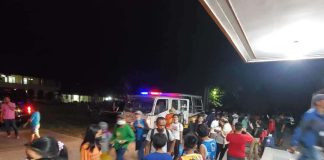 Residents of Barangay Mailum, Bago City, Negros Occidental affected by the Mount Kanlaon eruption seek temporary shelter at Ramon Torres National High school. BARANGAY MAILUM PHOTO