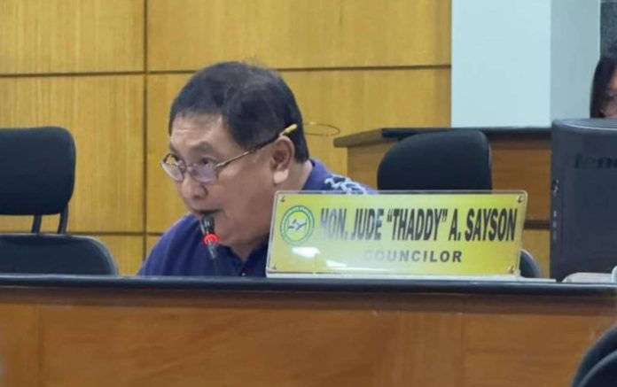 sayson-bacolod Councilor Jude Thaddeus Sayson