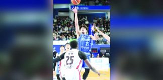 As Pegasus improved to an 8-4 win-loss slate, Samjosef Belangel finished the match with 13 points, including two three-point conversions, to go with five assists, three rebounds, and a block. PHOTO COURTESY OF KBL