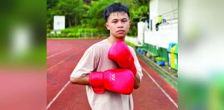 Prior to his gold medal feat in China, Leo Mhar Lobrido first took home a gold medal for Western Visayas in the 46-kilogram schoolboys division of the 2023 Palarong Pambansa boxing in Marikina City. FACEBOOK PHOTO