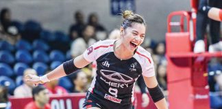 Jennifer Nierva was named Player of the Game in Chery Tiggo Crossovers’ victory over PLDT High Speed Hitters. PVL PHOTO